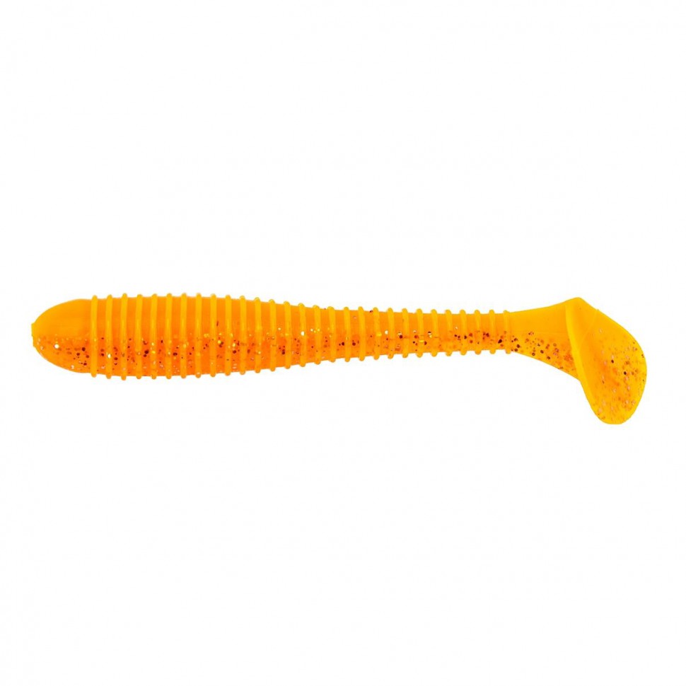 Виброхвост Helios Catcher 2,75"/7 см, цвет Orange & Sparkles 7 шт HS-1-022 , 